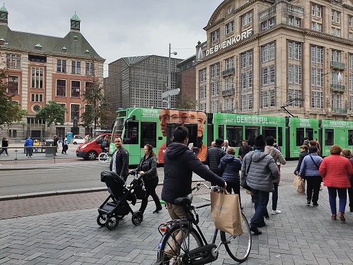 Amsterdam - tram - shoppen - hoofdstad - uiteten