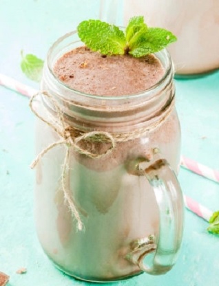 vegan chocolade smoothie - gezonde smoothie