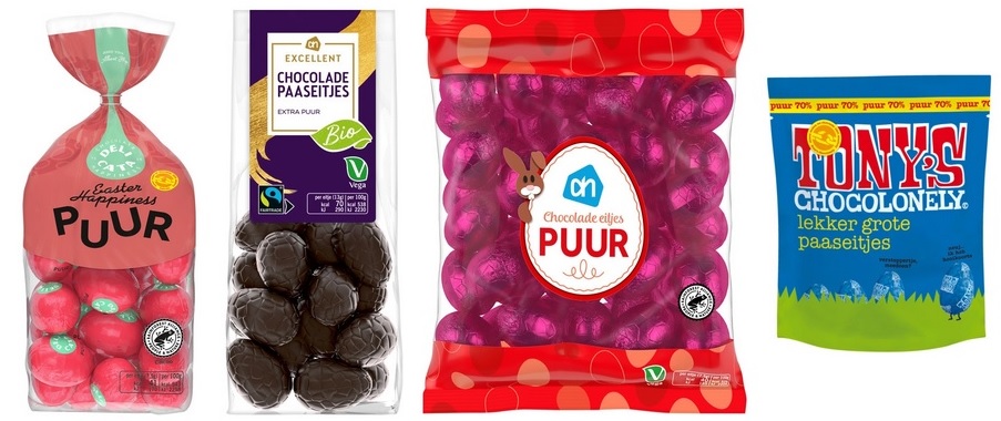 vegan paaseitjes welke zijn er allemaal?