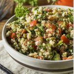 Quinoa salade met vegan kip