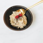 Havermout met fruit en pindakaas