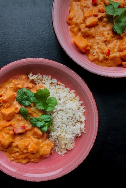 Zoete aardappel groentenstoof