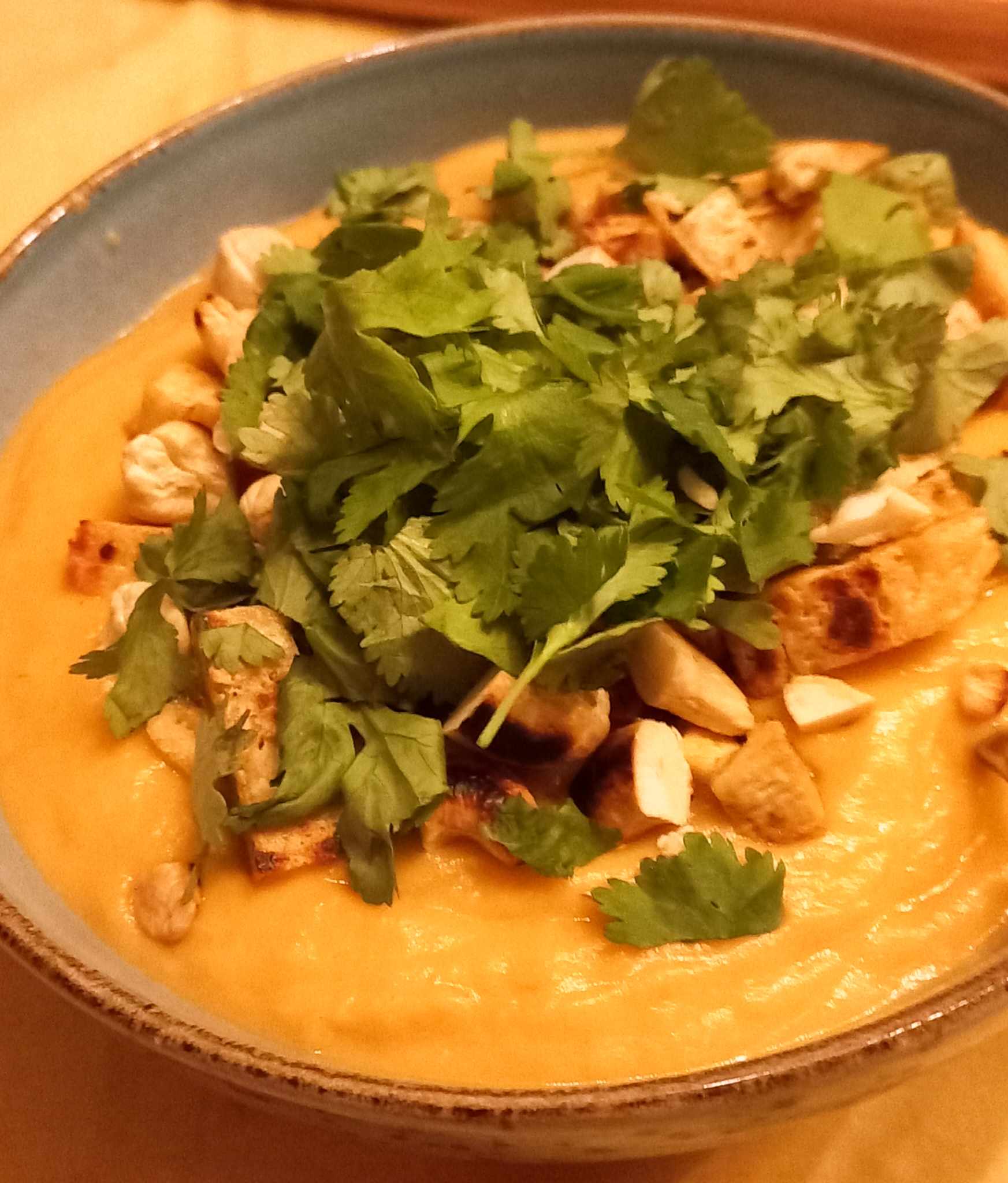 Vegan zoete aardappel laksa