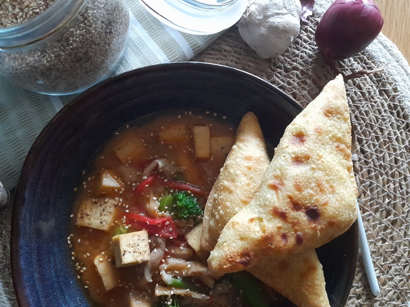 Samosas soep